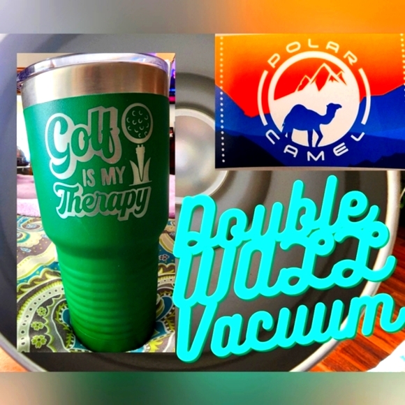 NIB Golf Lovers Tumbler Polar Camel Double Insulated 32 oz Green - Picture 2 of 4